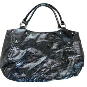 ALDO BLACK SHOULDER VINYL  BAG